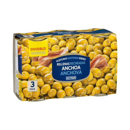 Aceitunas Verdes Rellenas de Anchoa Hacendado