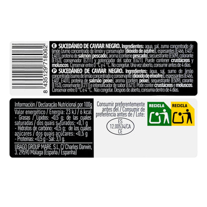 Sucedáneo de Caviar Negro Ubago Caviartic