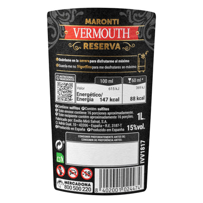 Vermouth Rojo Maronti Reserva