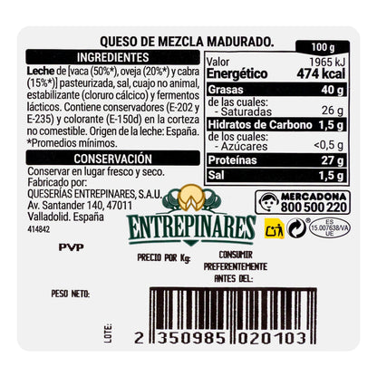 Queso Viejo Tostado Mezcla Hacendado