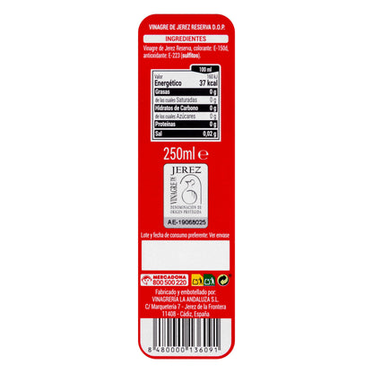 Vinagre de Jerez Reserva Hacendado