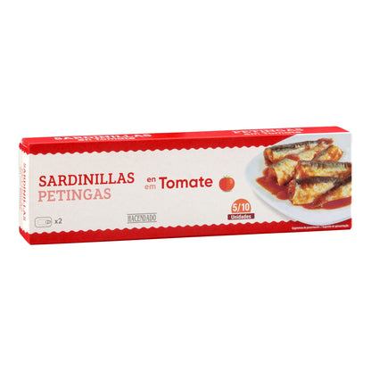Sardinillas en Tomate Hacendado Pack2