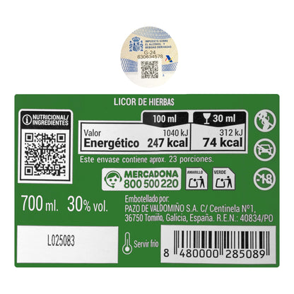 Licor de Hierbas Puente Pazos