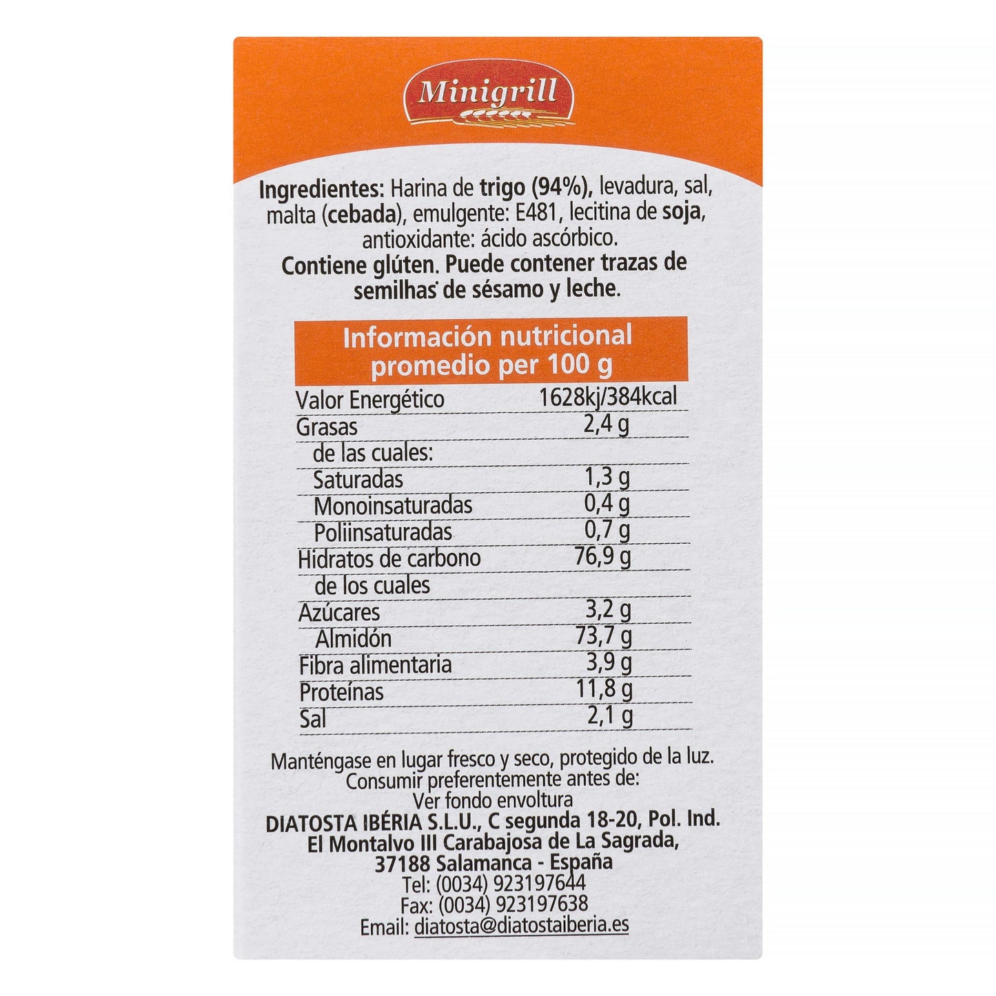 Mini Tostas de Trigo Minigrill Extra Finas