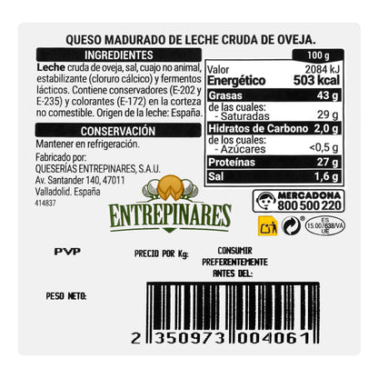 Queso Añejo Seco de Oveja Hacendado