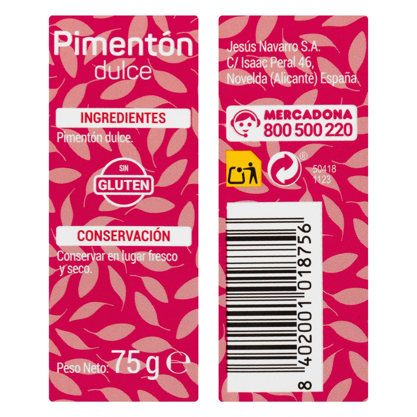 Pimentón Dulce Hacendado