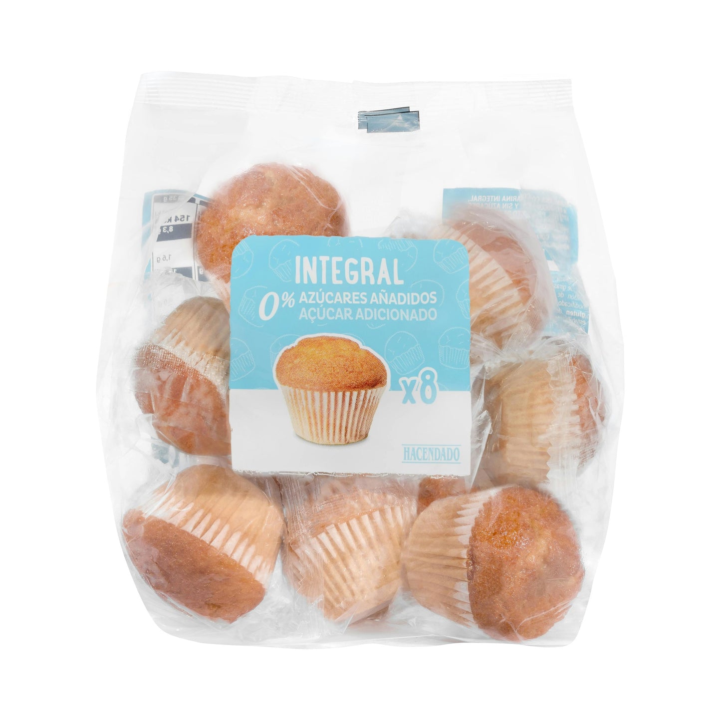 Magdalenas Integrales 0% Azúcares Añadidos Hacendado