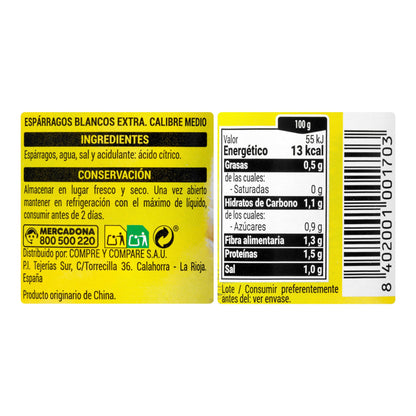 Espárragos Medianos Hacendado