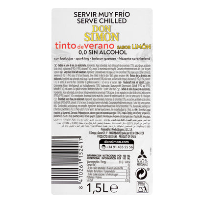 Tinto de Verano 0,0% Sin Alcohol Limón Don Simón