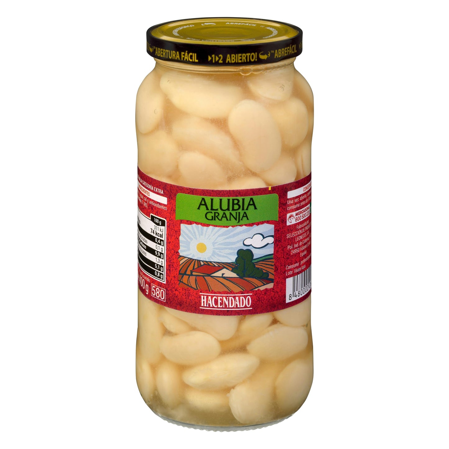 Alubia Cocida Granja Hacendado