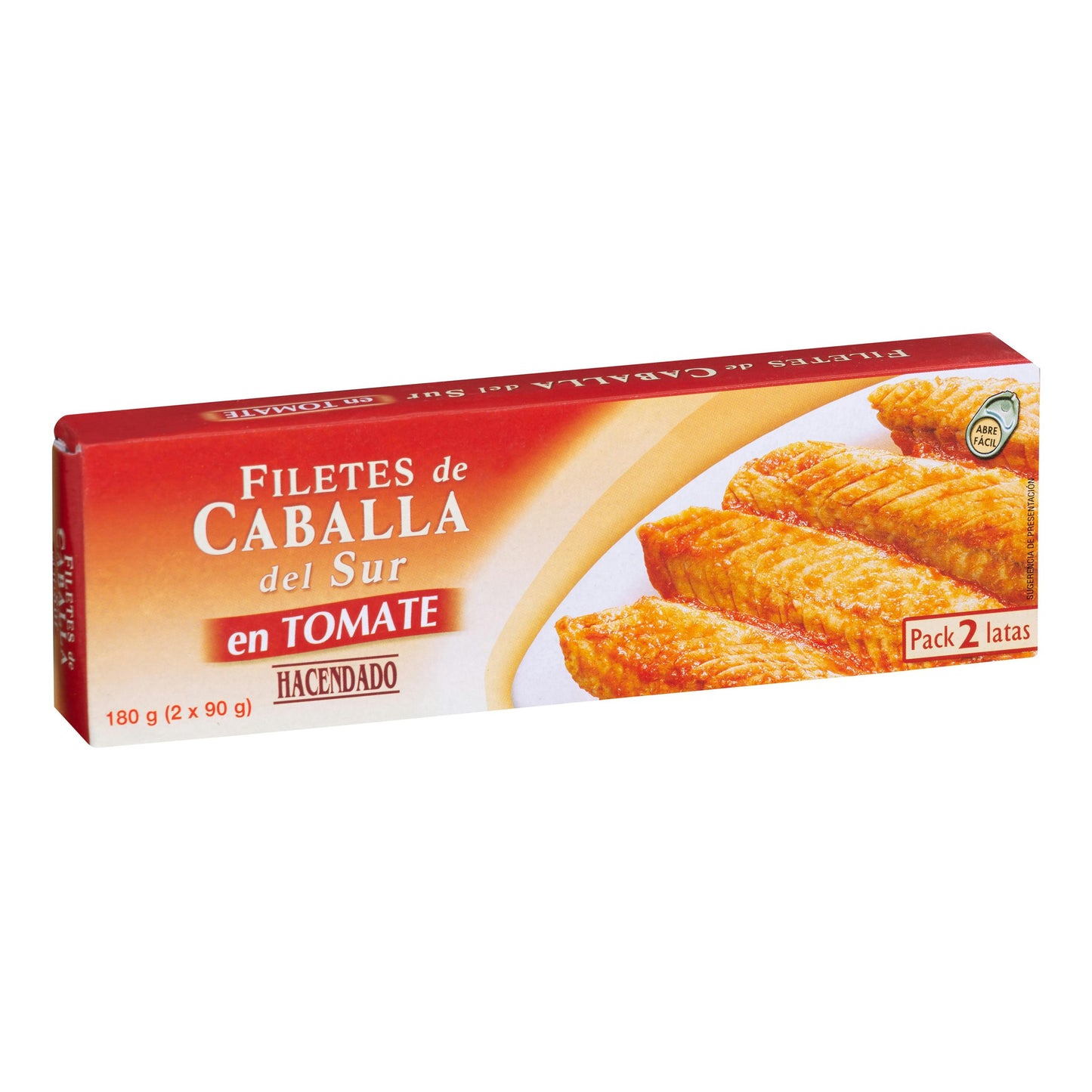 Filetes de Caballa del Sur en Tomate Hacendado Pack2