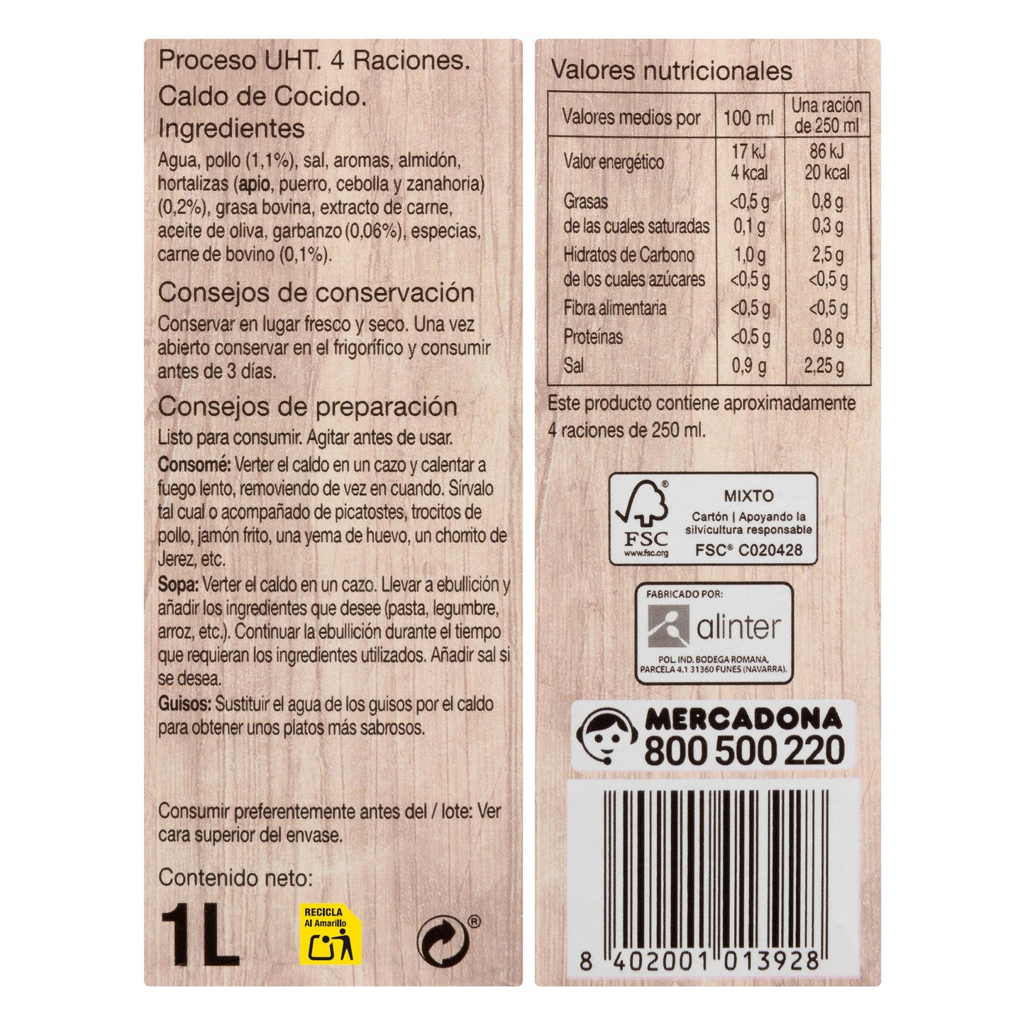 Caldo de Cocido Hacendado