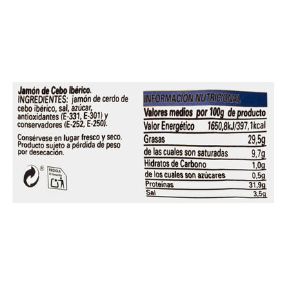 Jamón de Cebo Ibérico 50% La Hacienda del Ibérico