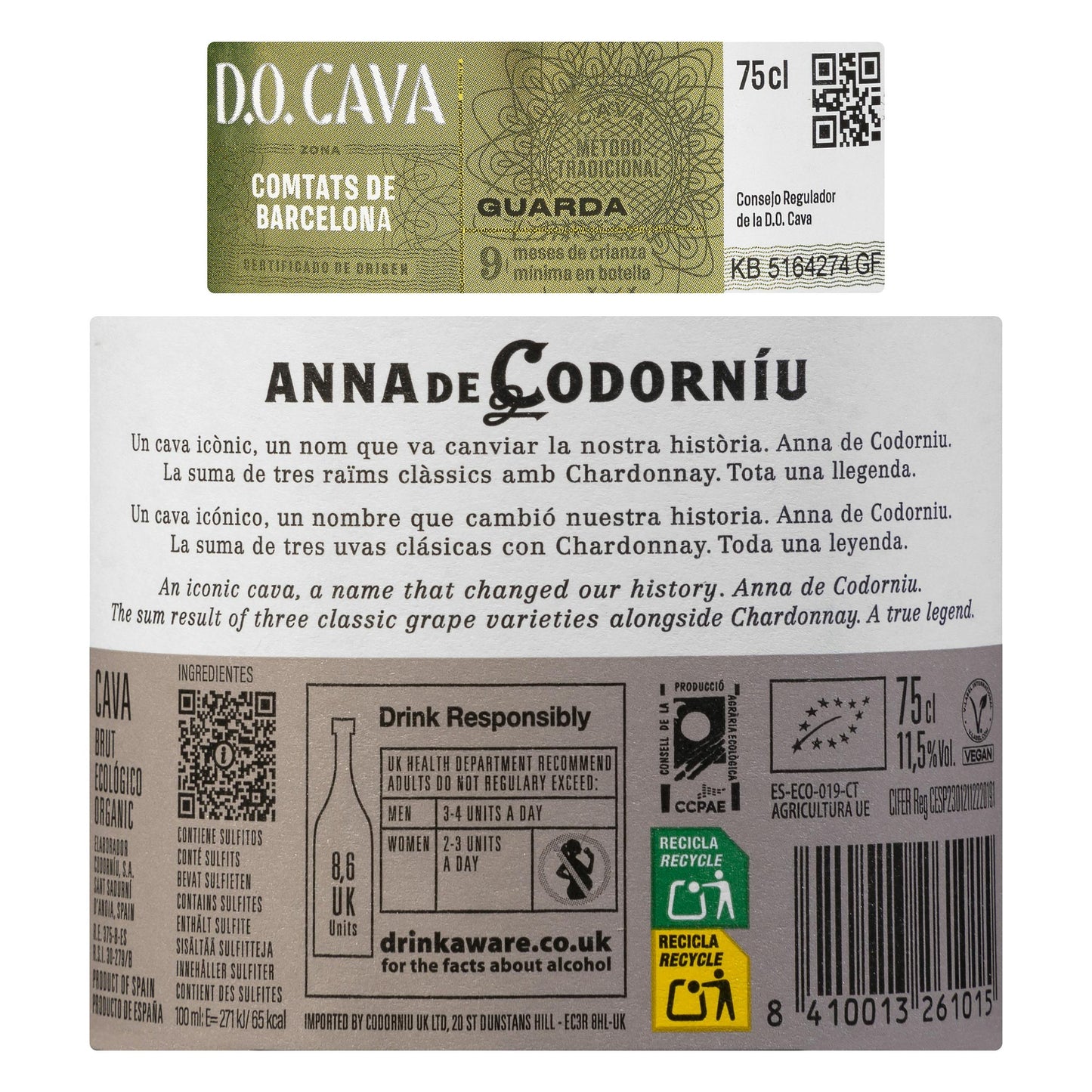 Cava Brut Anna Codorníu