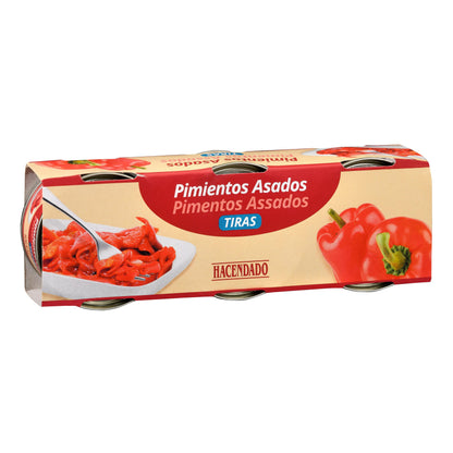 Pimientos Rojos Asados Hacendado en Tiras Extra Pack3