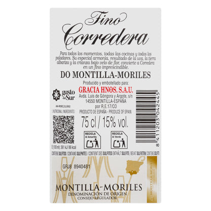 Vino Fino Corredera D.O Montilla-Moriles