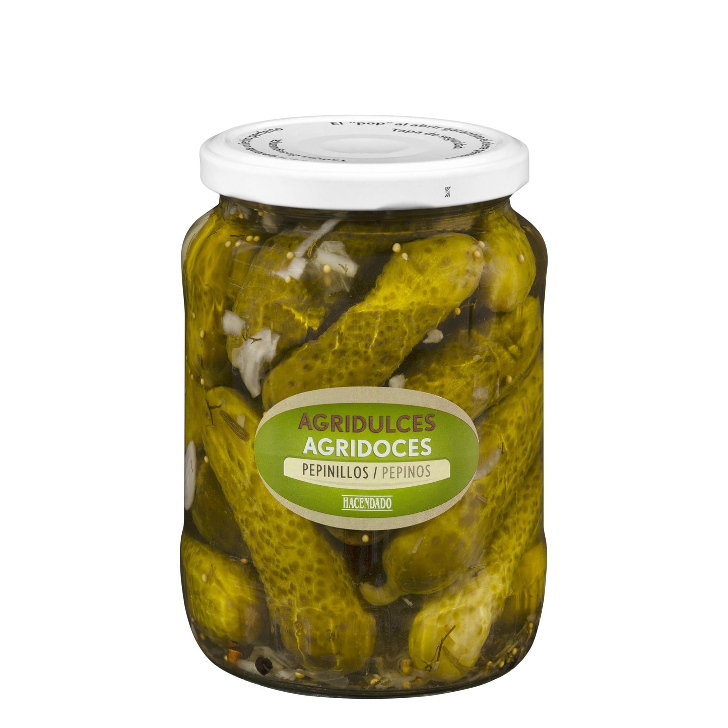 Pepinillos Agridulces Hacendado 670GR
