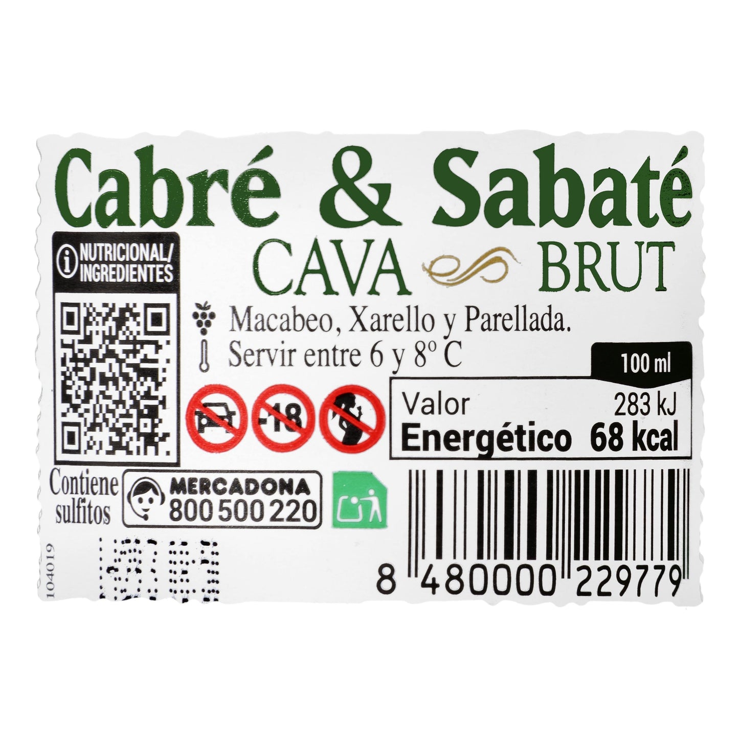 Cava Brut Cabré & Sabaté 20CL