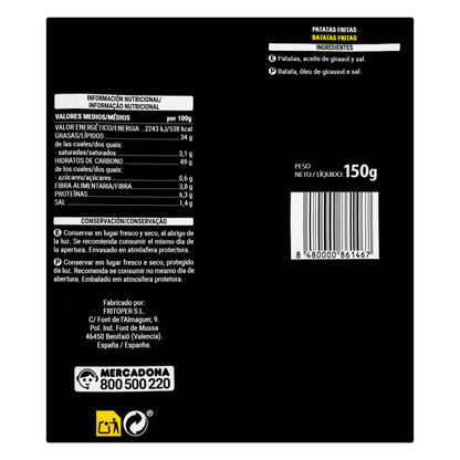 Patatas Fritas Extra Crujientes Hacendado