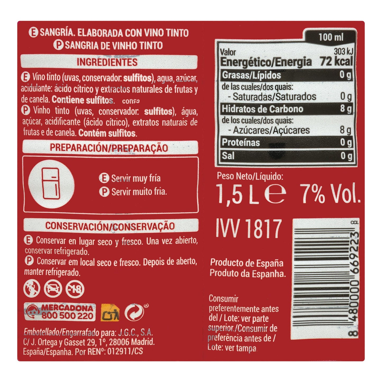 Sangría Casón Histórico