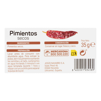 Pimientos Secos Hacendado