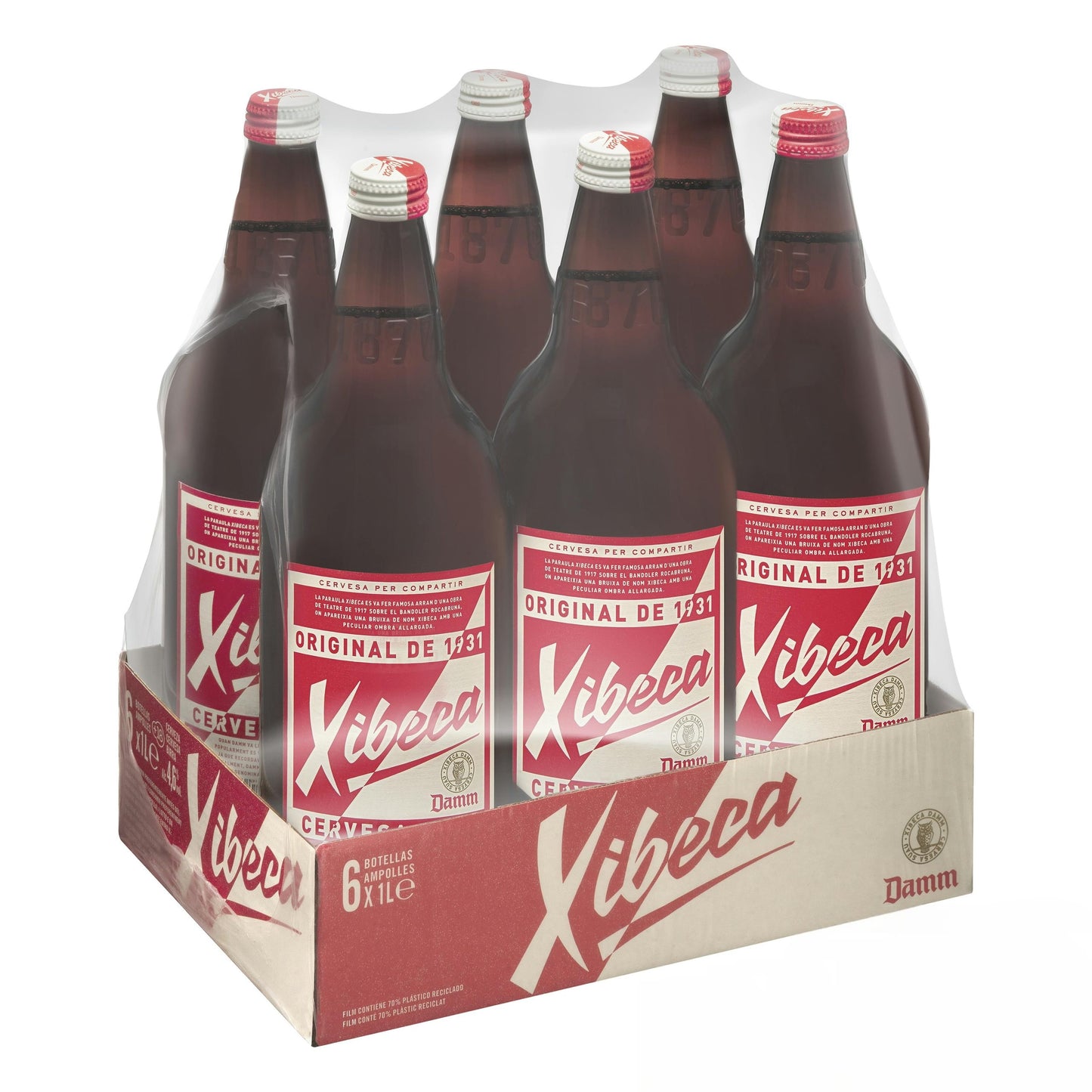 Cerveza Suave Xibeca Damm 6x1L